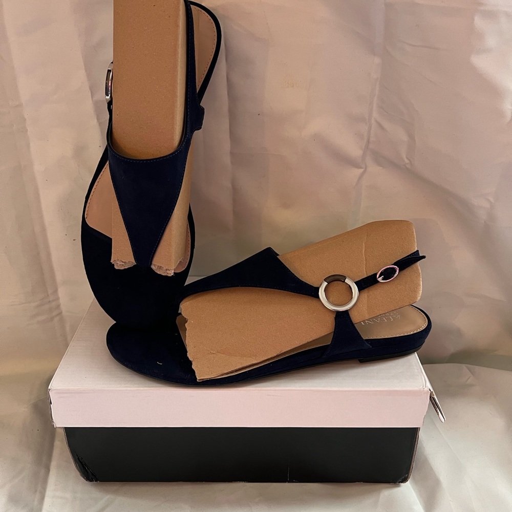 Women size 11 navy blue sandals by Alfani